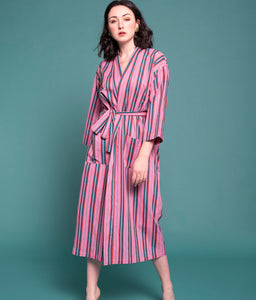 Stripe Cotton Robe