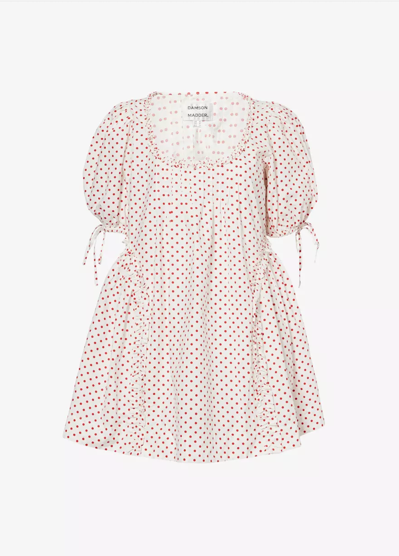 Meri Red Spot Mini Dress