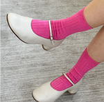 Load image into Gallery viewer, Cerise Her Socks
