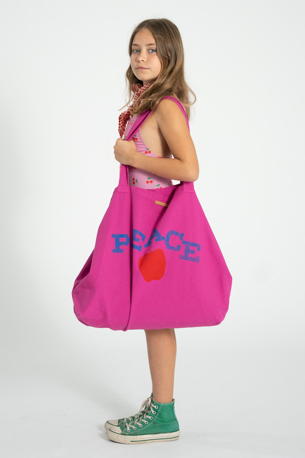 Cerise Peace Tote Bag