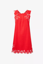 Natalina Embroidered Apron Dress