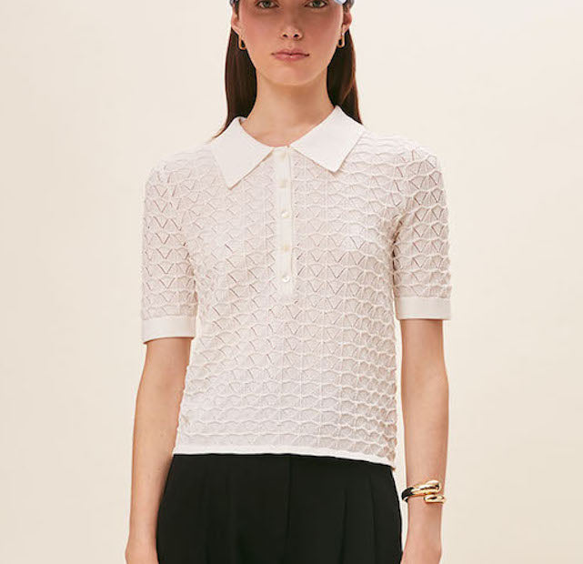 Philome White Knit Top