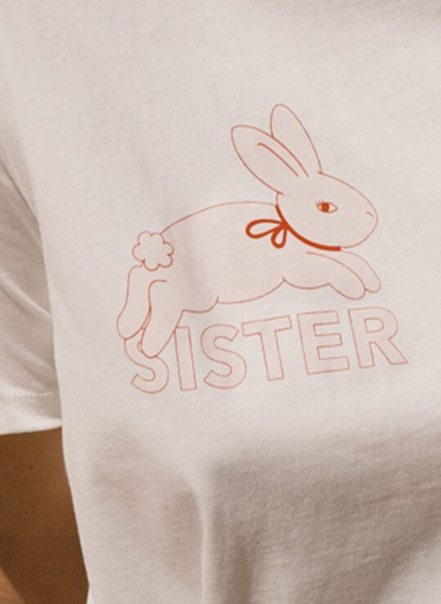 Sister Sister Rabbit t shirt