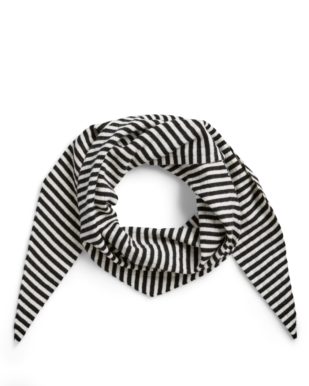 Black Stripe Neck Scarf
