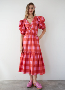 Pink Check Dress