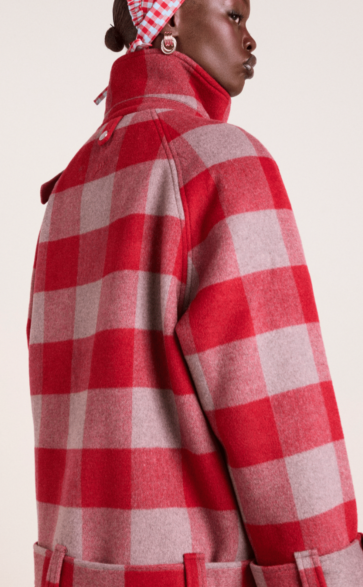 Polly Wool Bomber Red