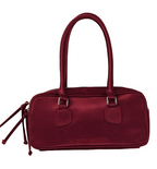 Benny Mini Maroon Bowler Bag