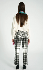 Black Check Trousers