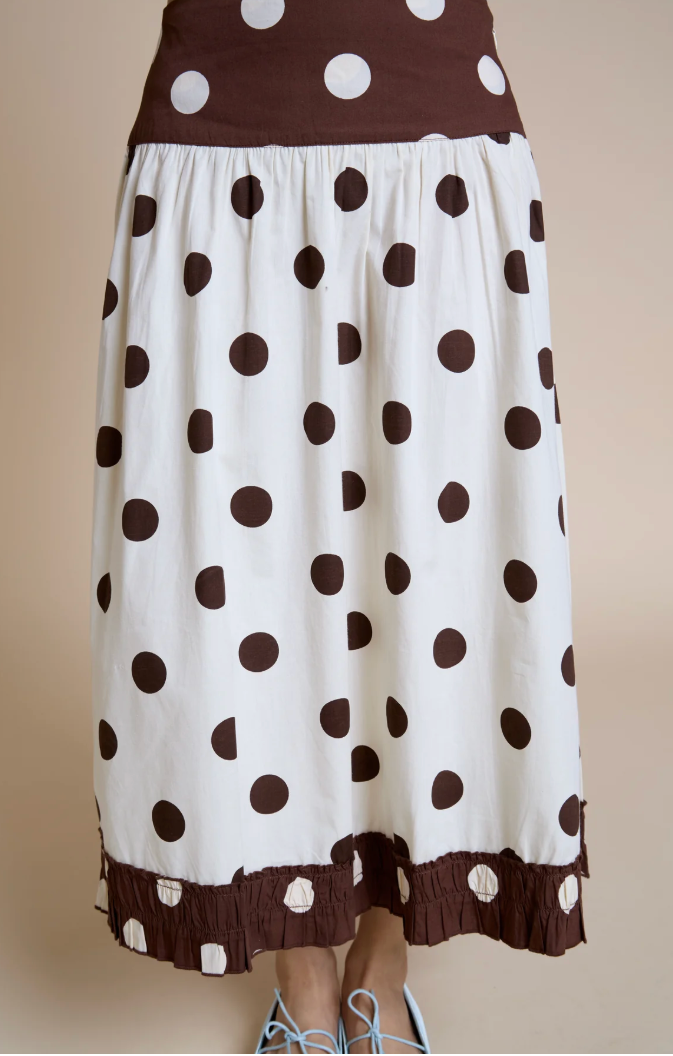 Polkadot Midi Skirt