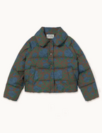 Brown  Roses  Puffa Jacket