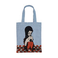 Love Cats Blanco Woven Tote
