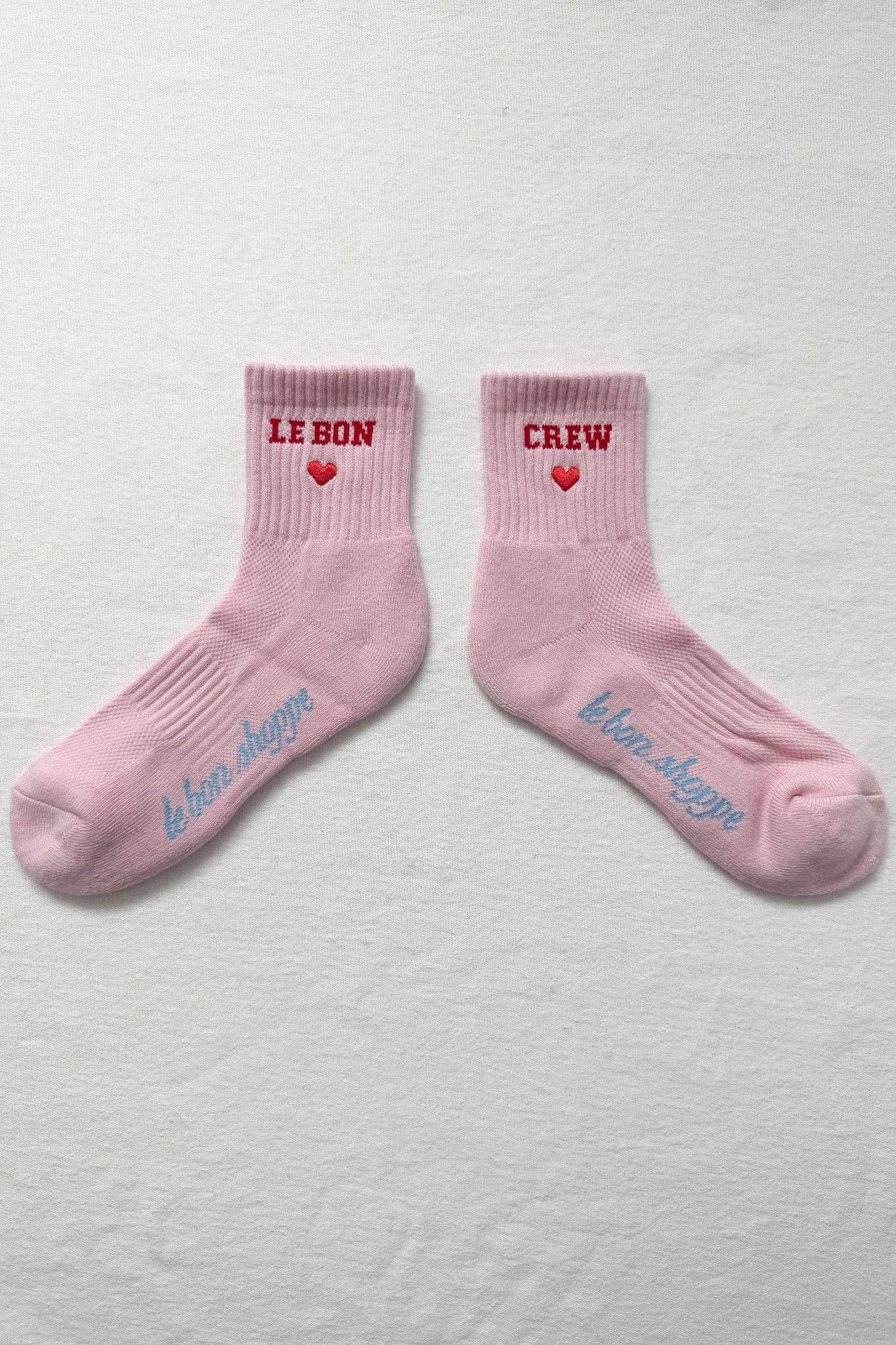 Embroidered Crew Socks STRAWBERRY
