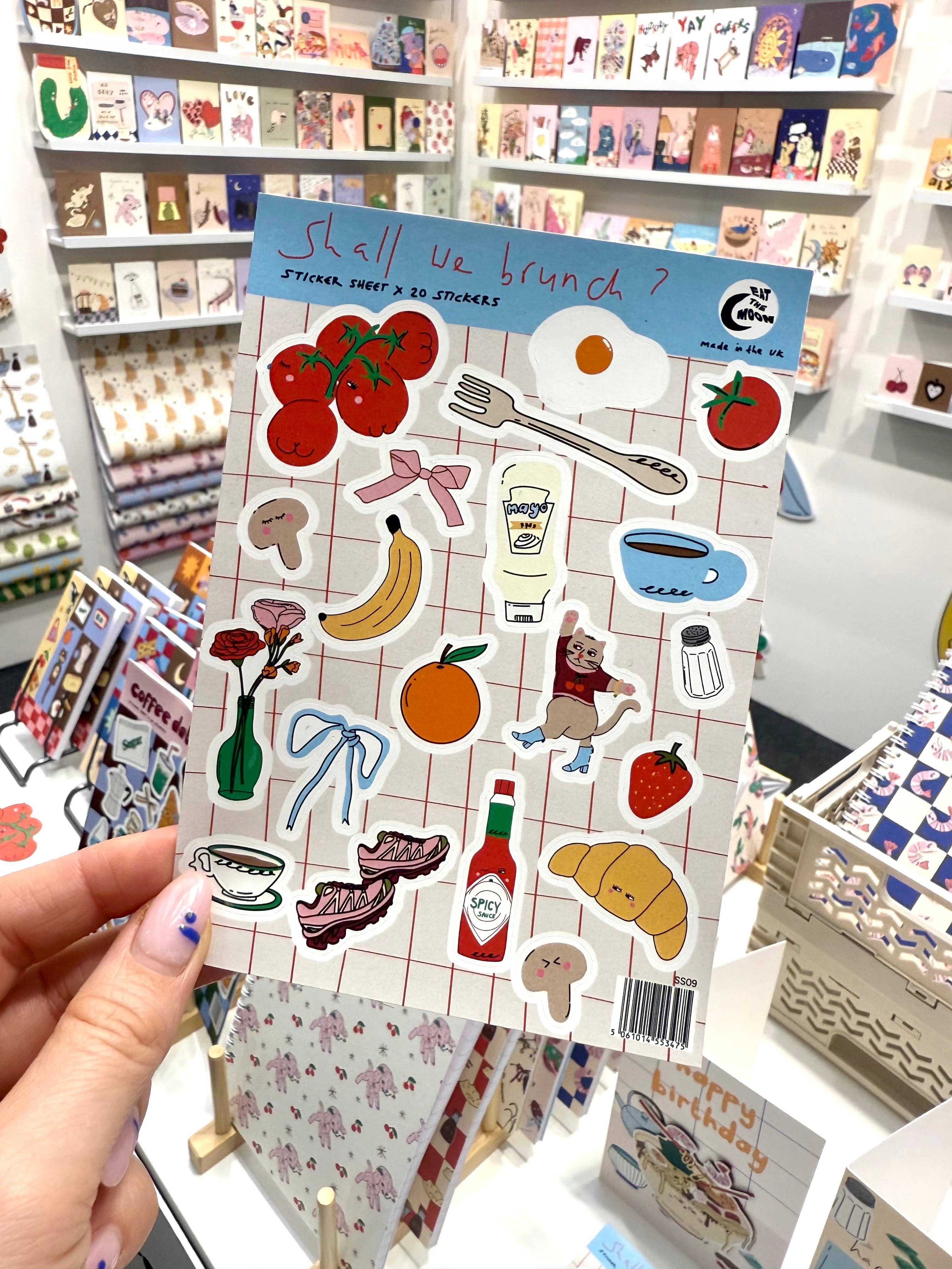 A6 Sticker Sheet Shall we brunch?