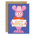 Bunny Bow Birthday Card