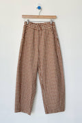 Caramel Gingham Arc Pants