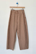 Caramel Gingham Arc Pants