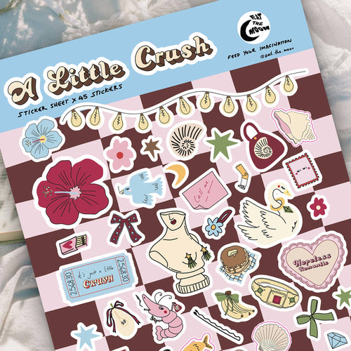 A5 A Little Crush Stickers