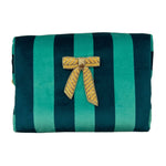 Load image into Gallery viewer, Velvet Teal Make-Up Bag
