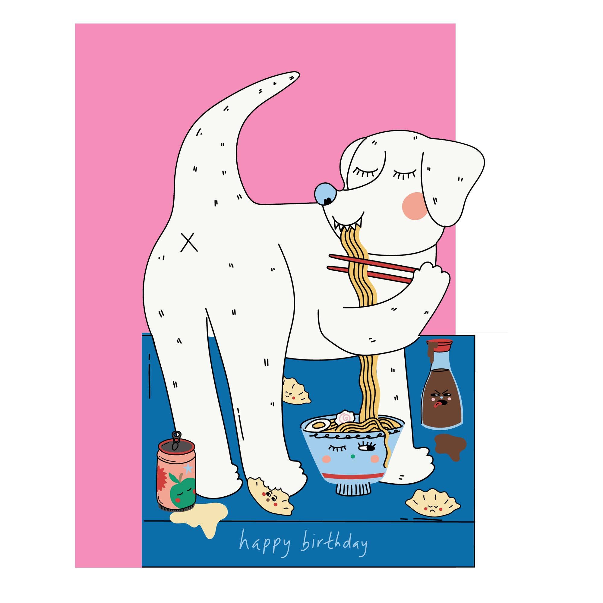 Hey Dog Gyoza, Birthday Card