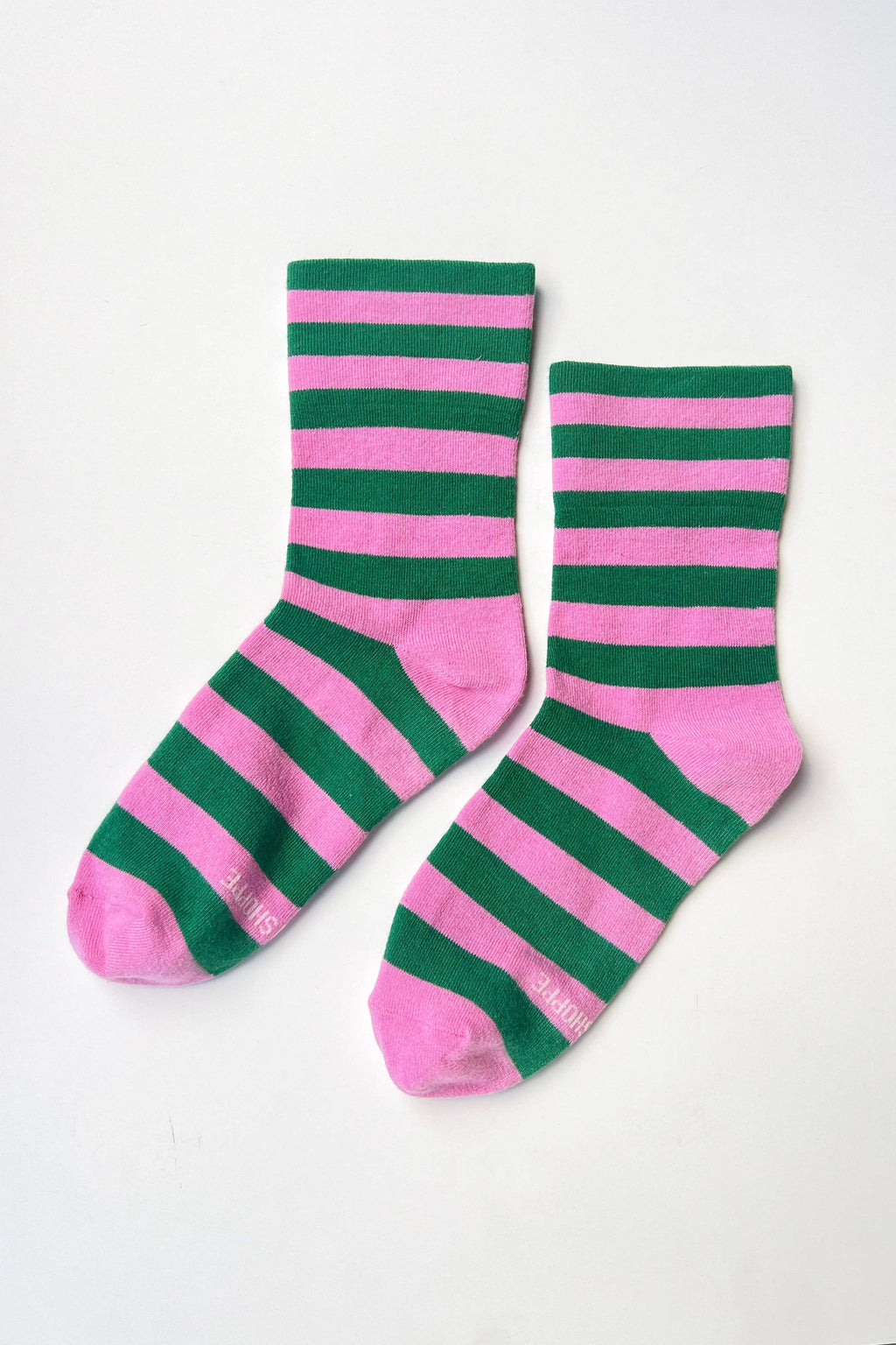 Wide Wally Socks (wholesale): WIDE/ PINK GREEN