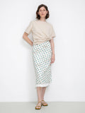 Lace Patchwork Floral Printed Skirt