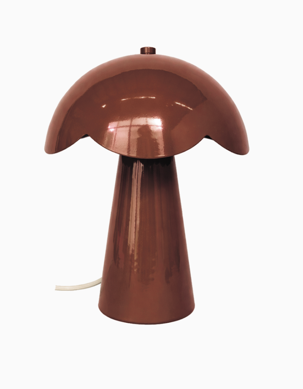 Burgundy Glass Lamp