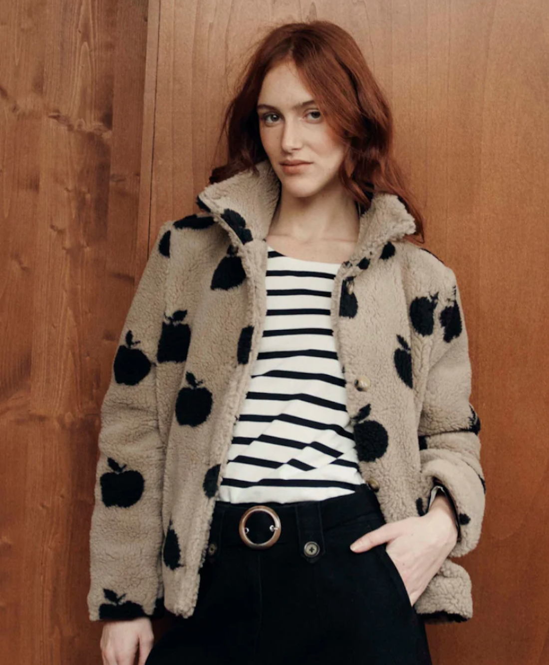 Apple Faux Fur Jacket