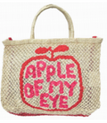 Apple Of My Eye Jute Tote