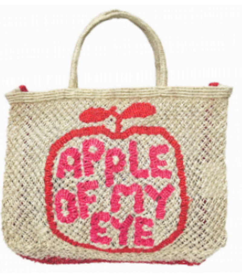 Apple Of My Eye Jute Tote