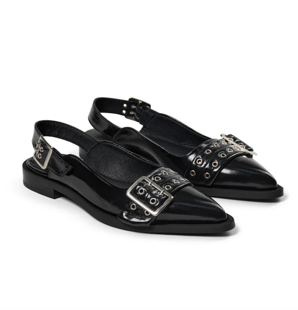 Black Patent Ballerinas