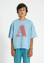 'A' Short sleeve Sweatshirt