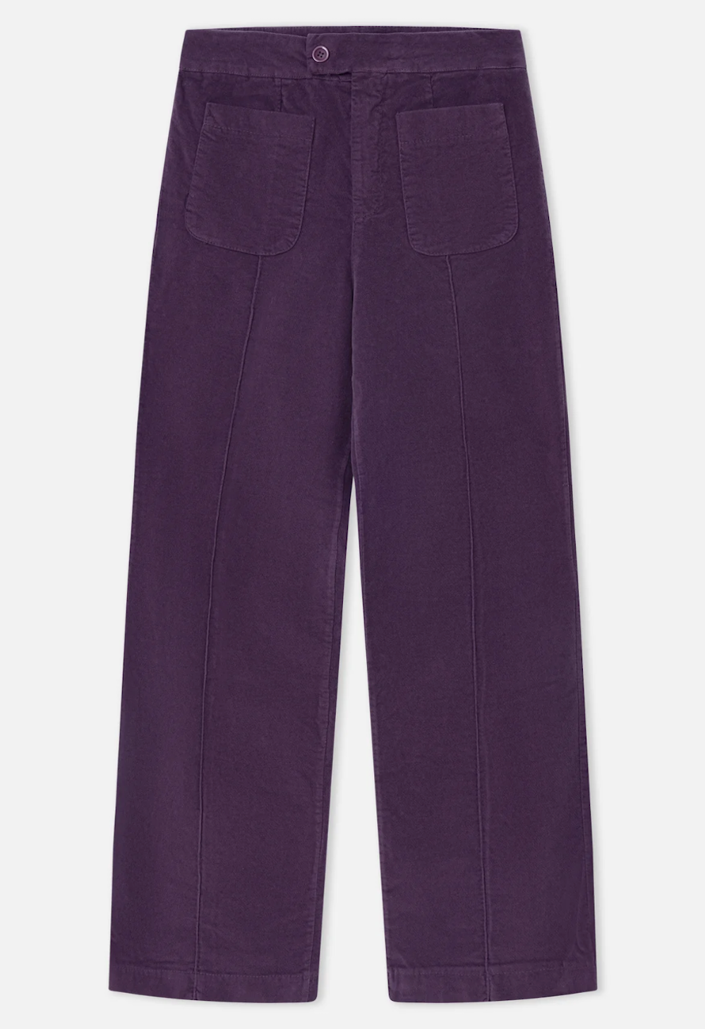 Aubergine Velvet Trousers