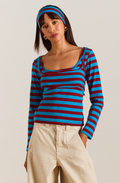 Avelle Double Layer Stripe Top