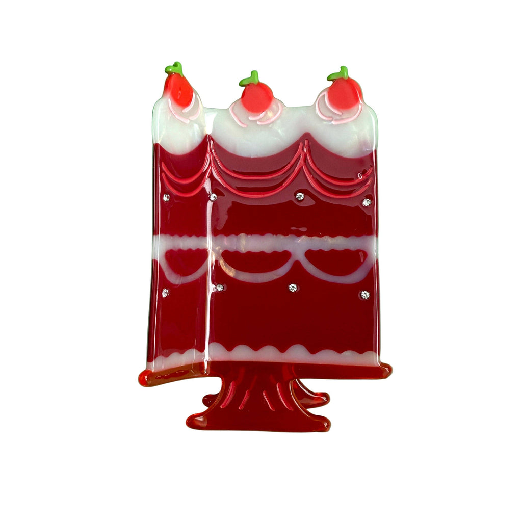 Dark Cherry Cake Hair Claw
