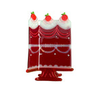 Dark Cherry Cake Hair Claw