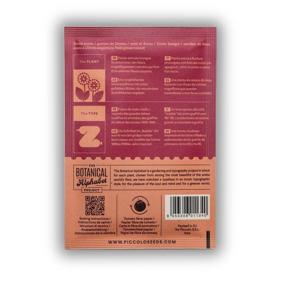 Z - Zinnia Seeds
