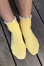 Petite Ruffled Socks BUTTER / BABY BLUE