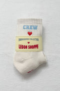 Embroidered Crew Socks VANILLA