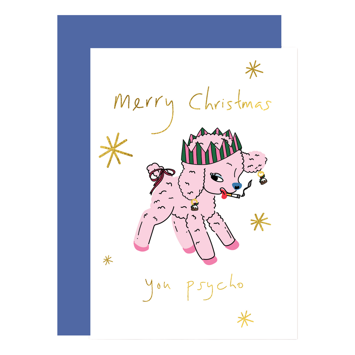 Psycho Christmas lamb, Christmas card 2026