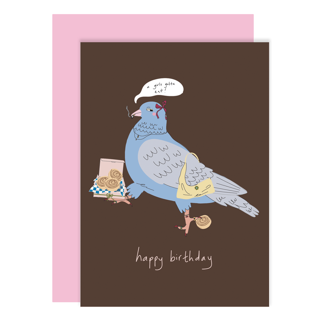Pigeon Greeting Card