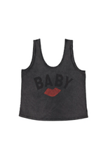 Sleeveless Top Baby Lip Print