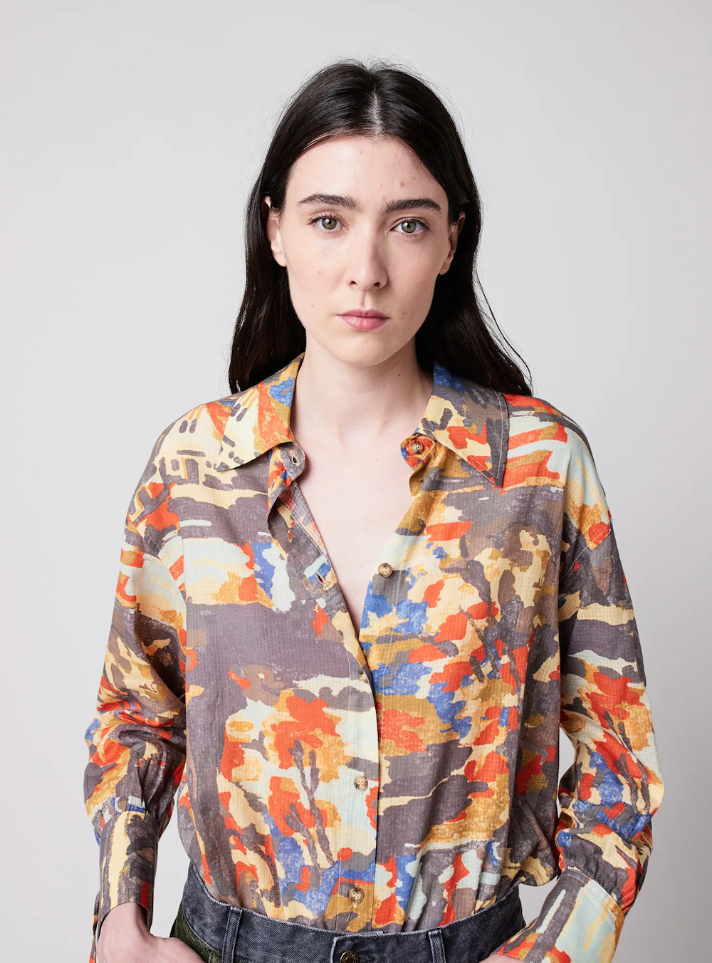 Cottage House Print Shirt