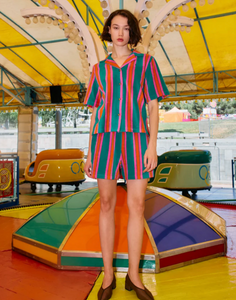 Stripe Towelling Shirt