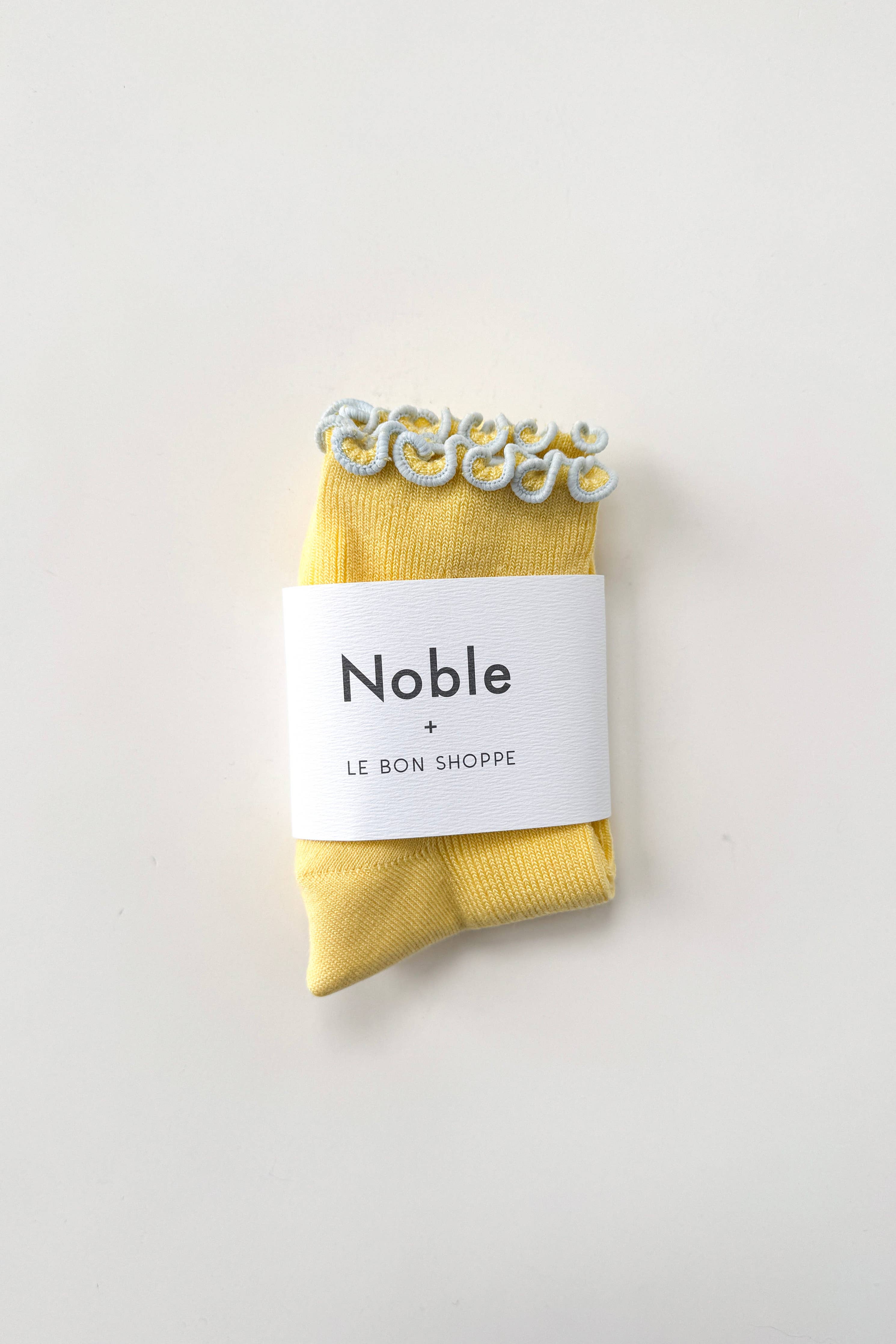 Petite Ruffled Socks BUTTER / BABY BLUE