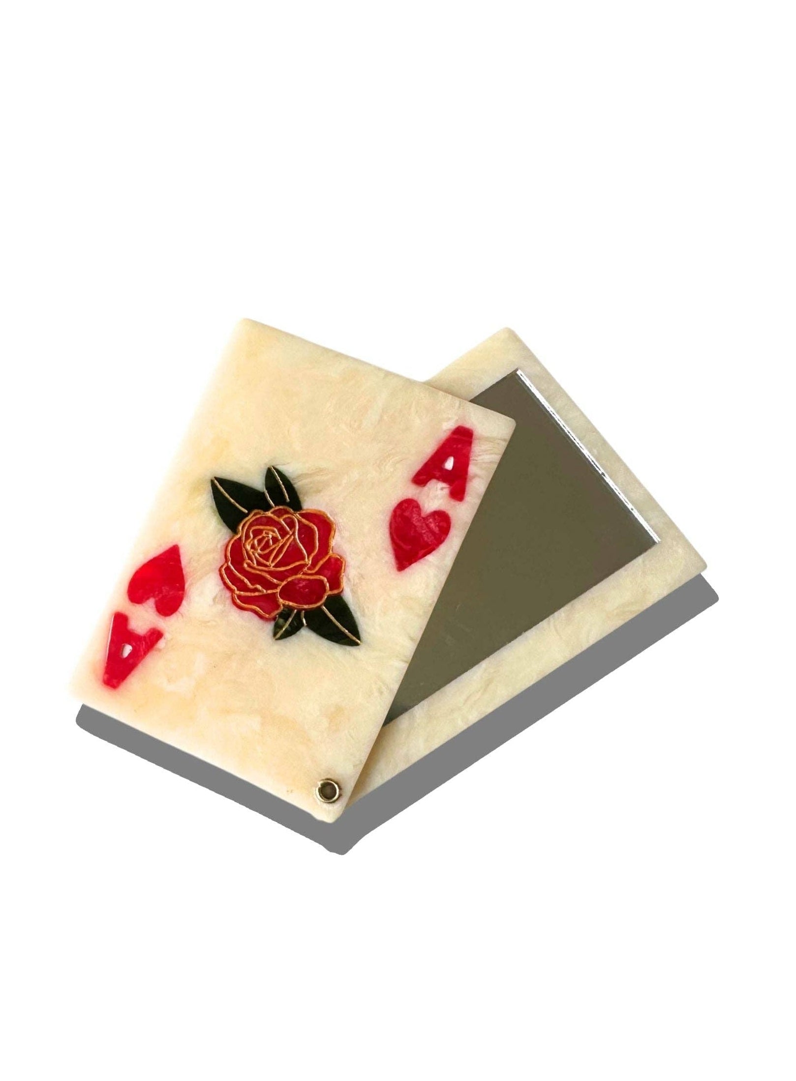 Ace of Hearts Compact Mirror