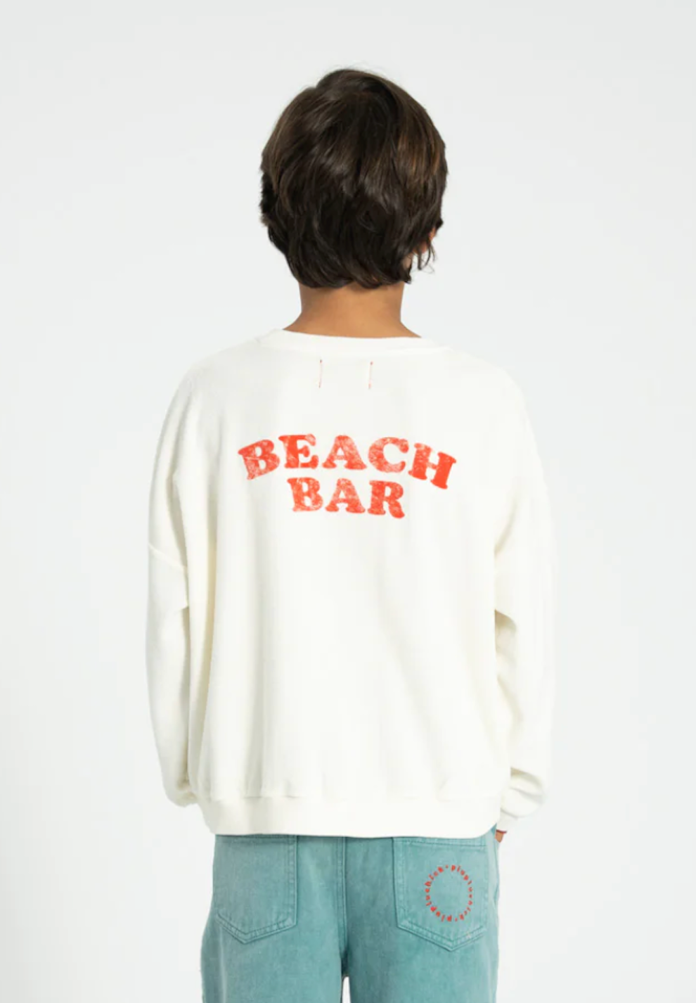 Ecru Sweatshirt Ice Cream Print