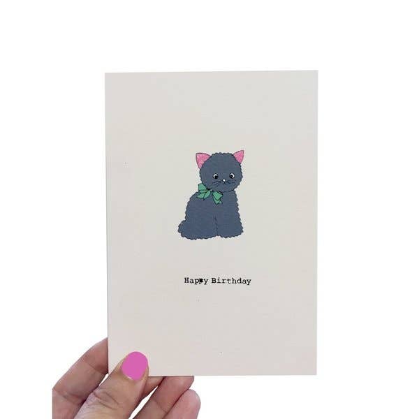 Cat Card - Grey Cat