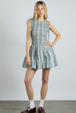 Load image into Gallery viewer, Becca Bubble Mini Dress
