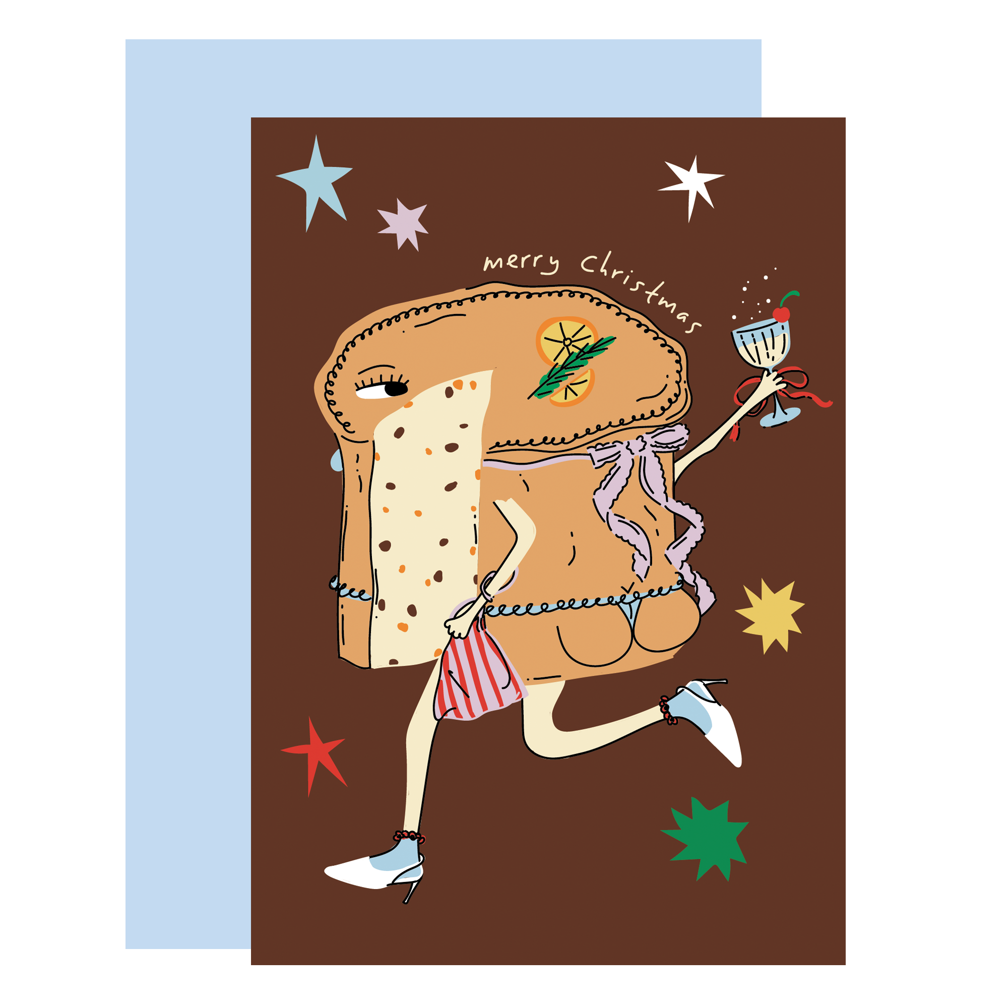 ‘Panettone in Boots’ Card