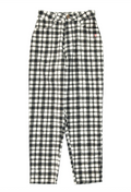 Black Check Trousers